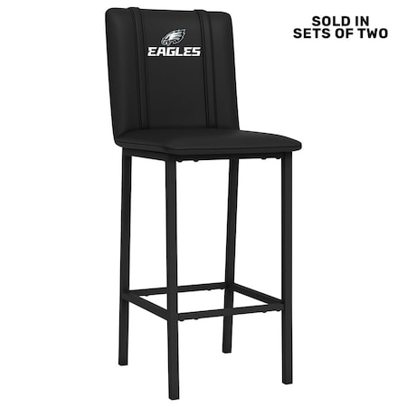Dreamseat Bar Stool 500 with Philadelphia Eagles Secondary Logo, 2PK XZ500BSDBLK-PSNFL21028A